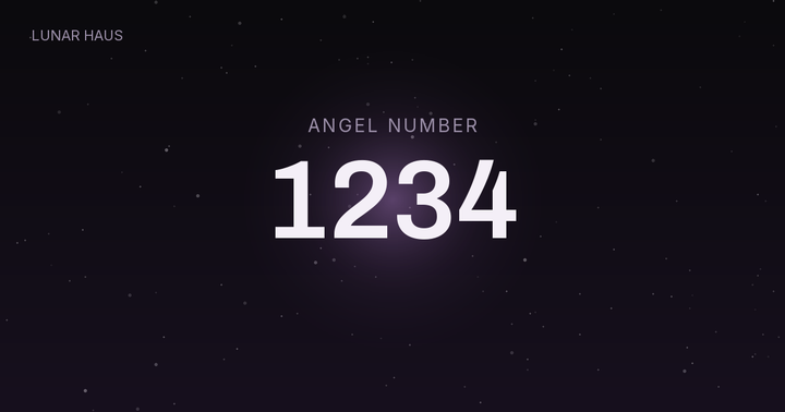 1234 angel number meaning, Lunar Haus