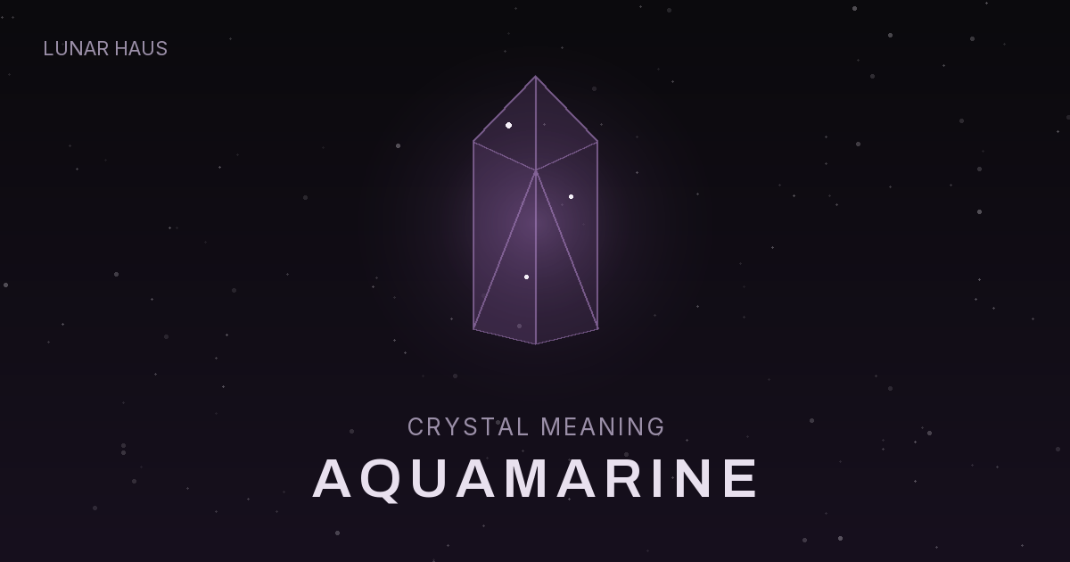 Aquamarine meaning and properties, Lunar Haus
