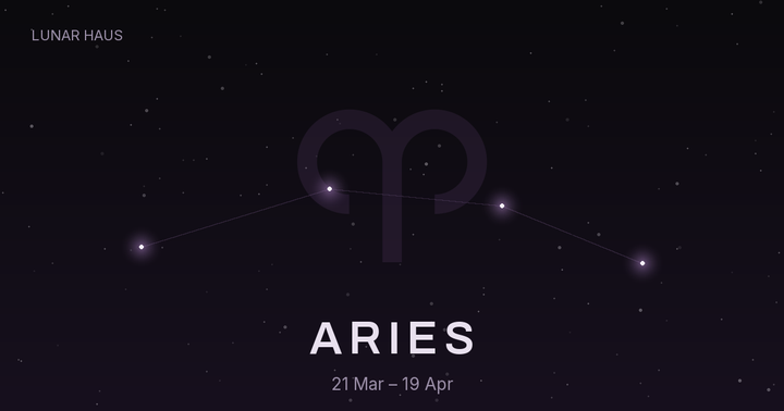 Aries moon sign constellation, Lunar Haus
