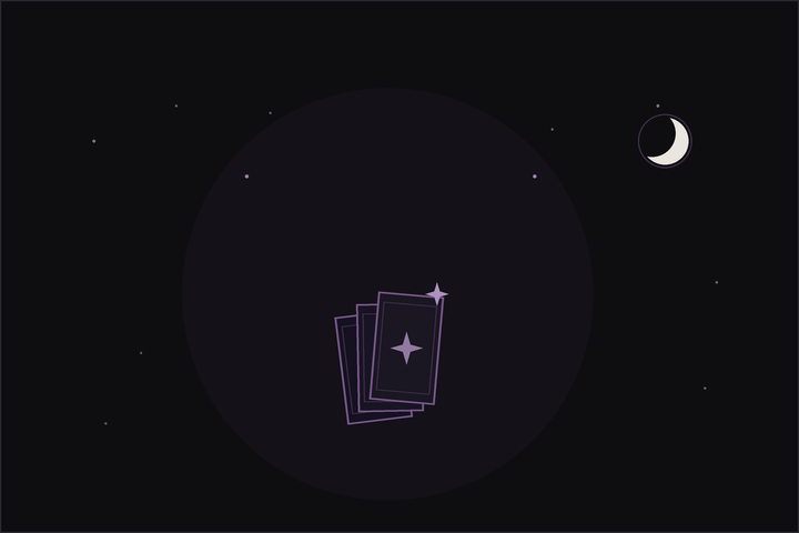 Best tarot decks for beginners: several Rider-Waite-Smith style decks laid out on a dark cloth beside a candle, in the Lunar Haus style