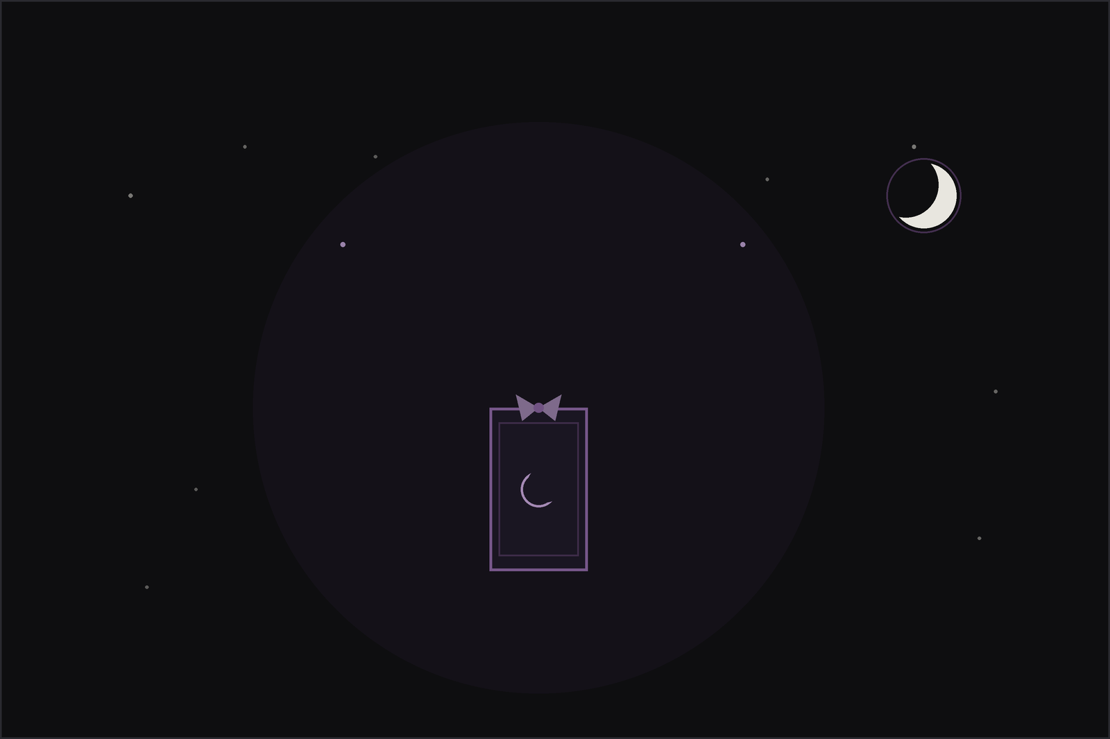 Can you buy your own tarot deck: a hand choosing a boxed tarot deck from a shelf by candlelight, in the Lunar Haus style