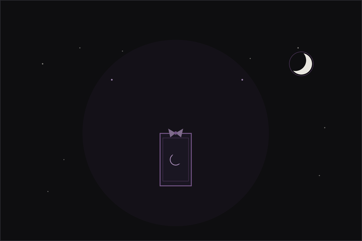 Can you buy your own tarot deck: a hand choosing a boxed tarot deck from a shelf by candlelight, in the Lunar Haus style