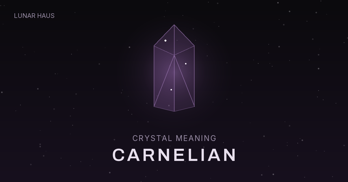 Carnelian meaning and properties, Lunar Haus