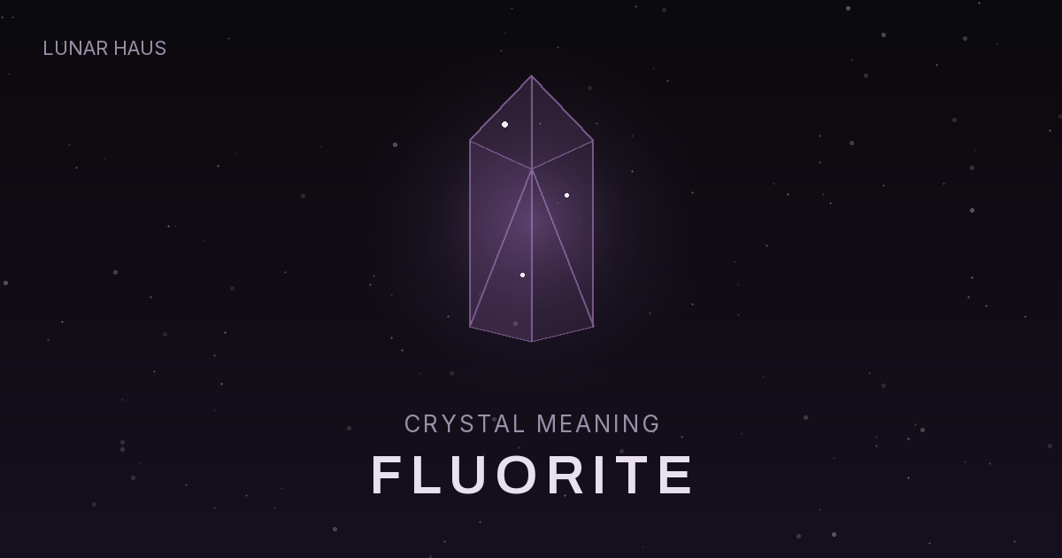 Fluorite meaning and properties, Lunar Haus