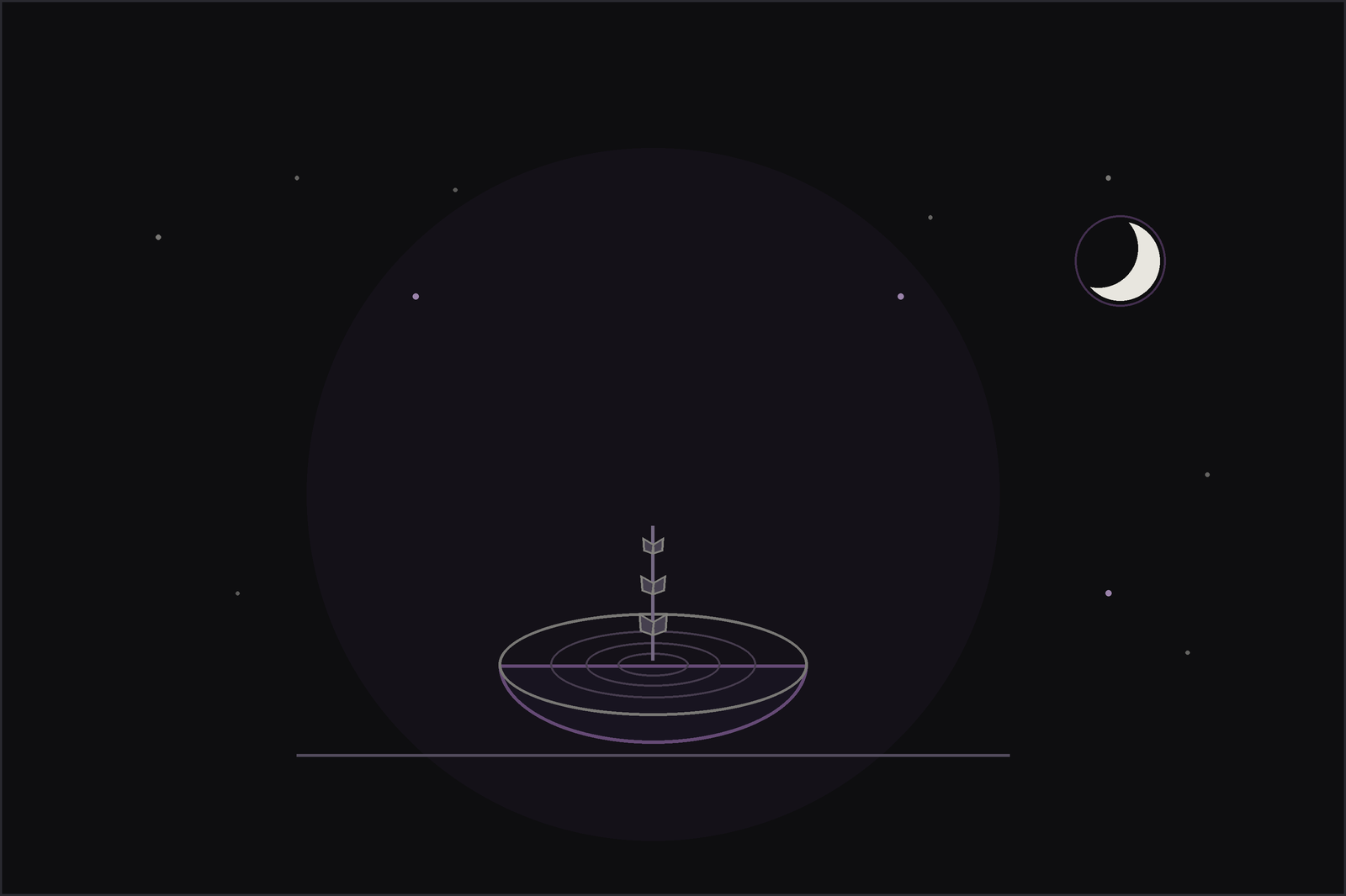 A calming spread of lavender, chamomile and lemon balm with a warm cup of tea, in the Lunar Haus style