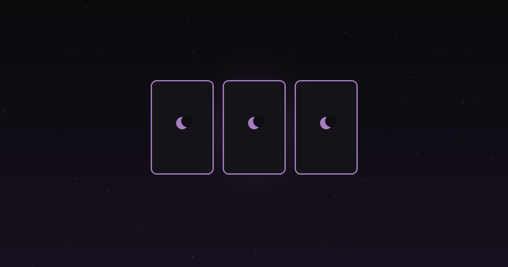 How to read tarot cards: a simple three-card tarot spread on a starlit cloth