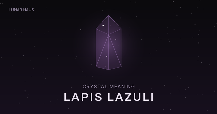 Lapis Lazuli meaning and properties, Lunar Haus