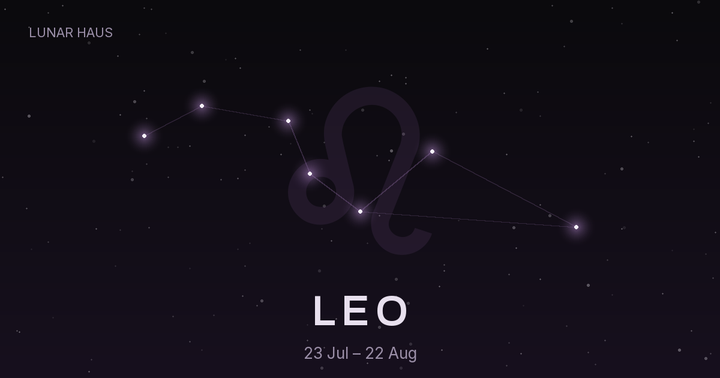 Leo moon sign constellation, Lunar Haus