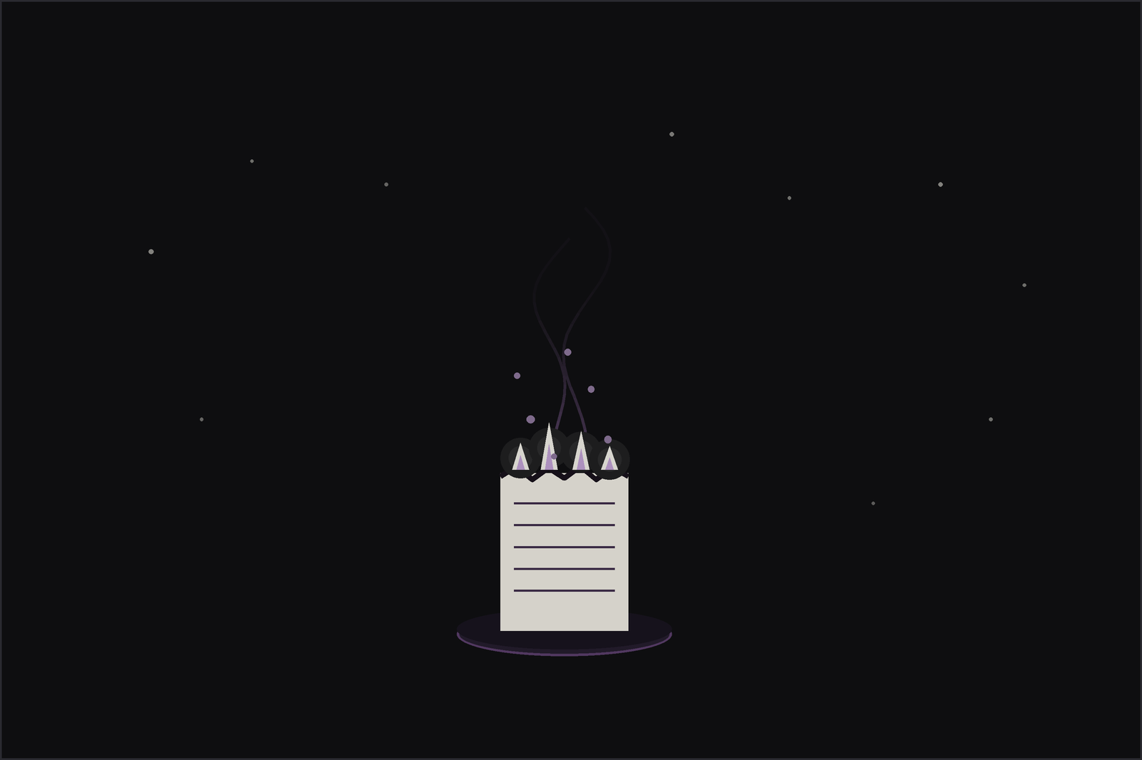 Letting go ritual: a written note burning in a dish with embers and smoke rising beneath a crescent moon