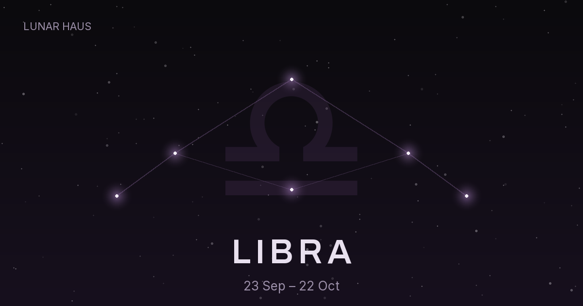 Libra rising sign constellation, Lunar Haus