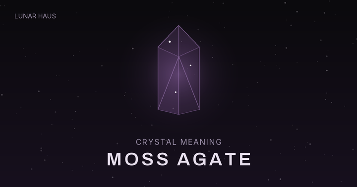 Moss Agate meaning and properties, Lunar Haus