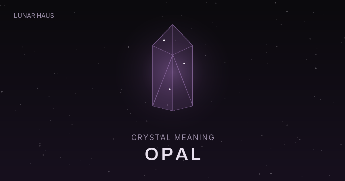 Opal meaning and properties, Lunar Haus