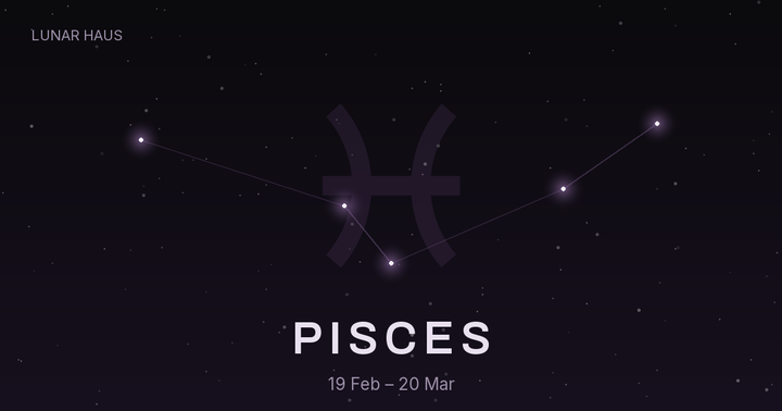 Pisces moon sign constellation, Lunar Haus