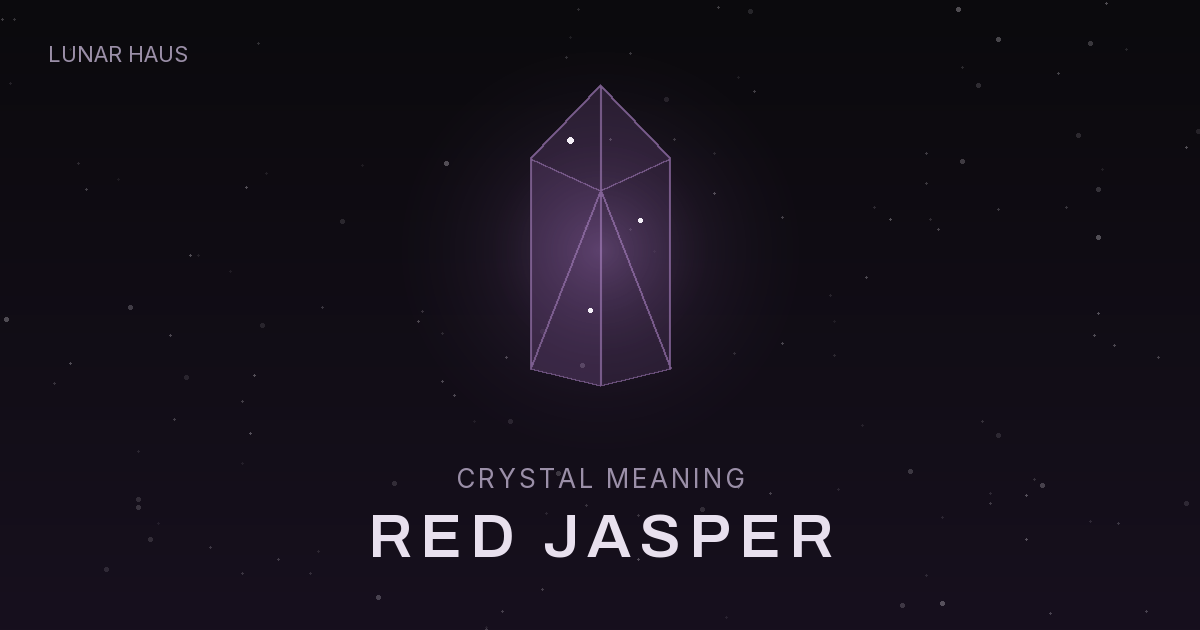 Red Jasper meaning and properties, Lunar Haus