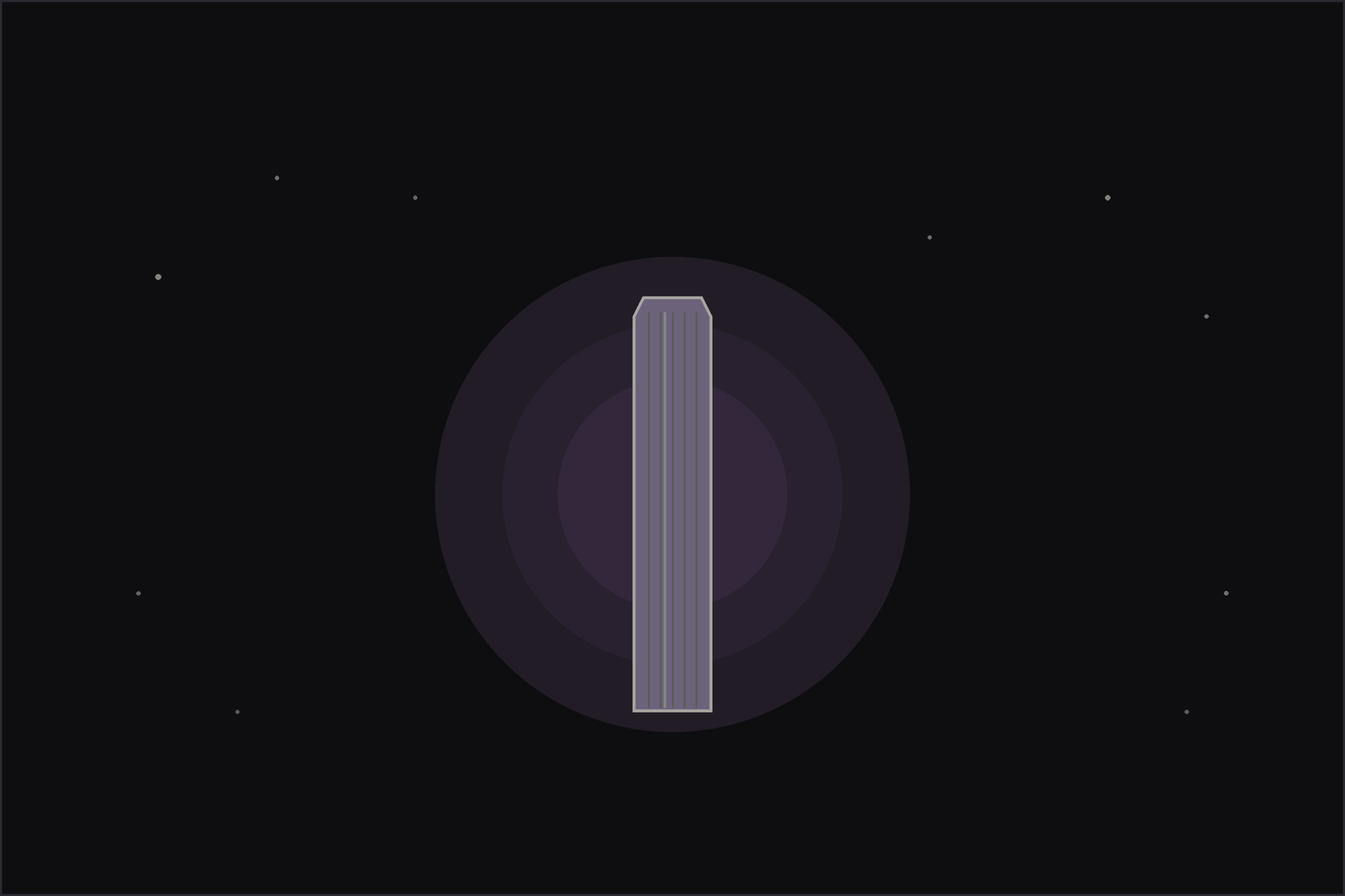 Selenite meaning: an illustrated glowing selenite wand under a crescent moon, in the Lunar Haus style