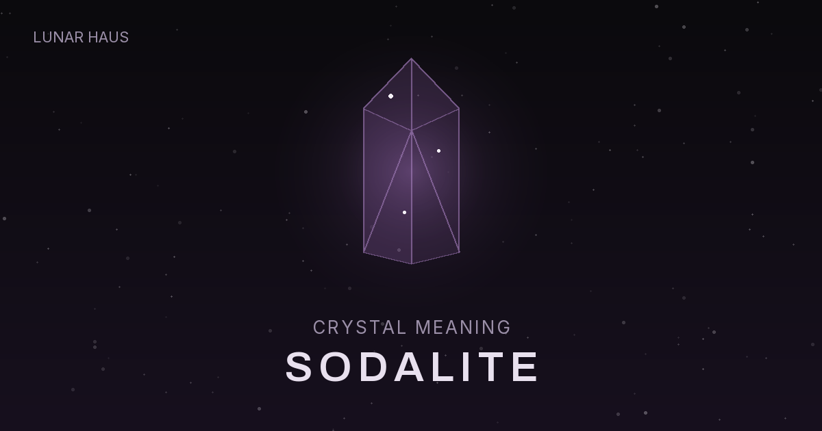 Sodalite meaning and properties, Lunar Haus