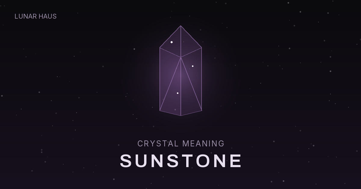 Sunstone meaning and properties, Lunar Haus