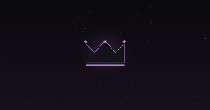 Tarot court cards: a crown among stars, symbolising the tarot court
